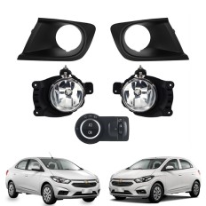 Farol Auxiliar Onix e Prisma (LT/JOY) 2018 até 2019 (Mod Original com Moldura) - ShockLight