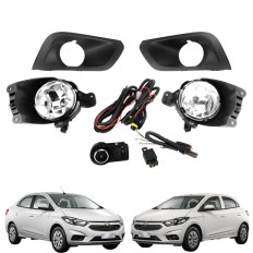 Farol Auxiliar Onix e Prisma LT 2017 até 2019 (Mod Original com Moldura Cromada) - ShockLight