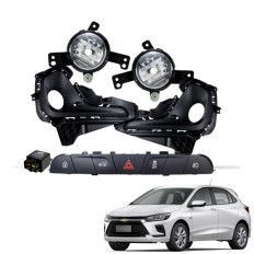 Farol Auxiliar Onix 2020 até 2026 (Mod Original com Moldura Preta) - ShockLight