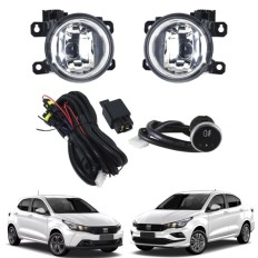 Farol Auxiliar Argo e Cronos 2017 até 2025 (Mod Original com botão Universal) - ShockLight