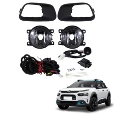 Farol Auxiliar Citroën C4 Cactus 2019 até 2024  (Mod Original com botão Touch) - ShockLight