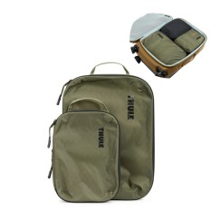Necessaire de Compressão Packing Cube (Tam. Pequeno e Médio / Verde Suave) - Thule 