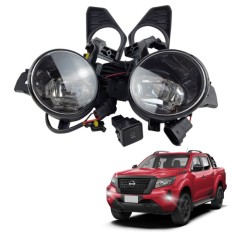 Farol Aux FULL LED Frontier 2022 até 2025 (Grade Black Piano Botão Mod Original) - ShockLight