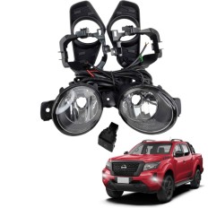 Farol Auxiliar Frontier 2022 até 2025 (Grade Black Piano Botão Mod Original) - ShockLight