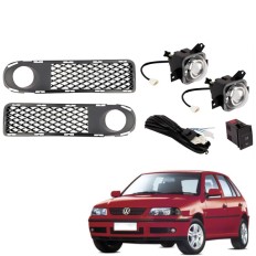 Farol Auxiliar Gol / Parati / Saveiro G3 1999 até 2002 Fase 1 (Com Grade Botão Mod Original) 