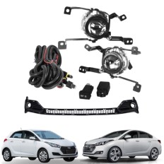Farol Auxiliar HB20 / HB20S 2016 até 2019 (Grade Importada 3 Partes Botão Trip) 