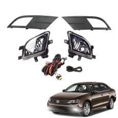 Farol Auxiliar Jetta 2015 até 2019 (Grade Preta Botão Touch) - ShockLight