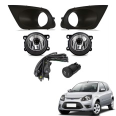 Farol Auxiliar Ka 2012 até 2014 (Com Grade Botão Mod Original) - ShockLight