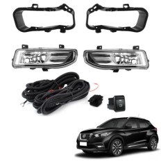 Farol Auxiliar Kicks 2016 até 2020 (Botão Similar Original) - ShockLight