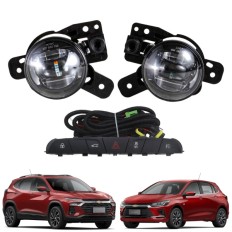 Farol Auxiliar Novo Onix 2026 / Tracker 2026 LED (Botão Mod Original) - ShockLight