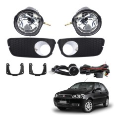 Farol Auxiliar Palio Fire Celebration 2008 até 2012 (Botão Universal com Grade) - ShockLight