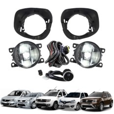 Farol Auxiliar Clio /Logan / Sandero/ Duster / Oroch (Botão Universal) - ShockLight