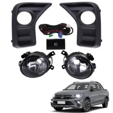 Farol Auxiliar Saveiro G8 2024 até 2026 (Com Grade / Botão Mod Original) - ShockLight