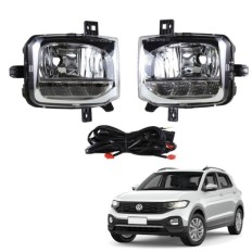 Farol Auxiliar T-Cross 2018 até 2024 (Com DRL + Pisca) - ShockLight