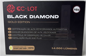 Lâmpada LED H3 Black Diamond Gold 6500K/14.000L  – JR8