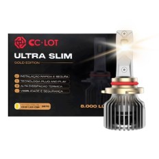 Lâmpada Led Branca HB4 Ultra Slim Gold 6500K/8000L com Canceller – CC-LOT JR8