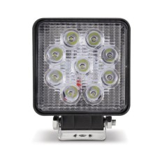 Farol Auxiliar LED Quadrado Universal 9 LEDs 6000K/2400Lumens 27W 10-30V - ShockLight