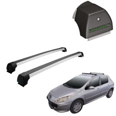 Rack de Alumínio Prata 45kg Peugeot 307 2001 até 2013 - LongLife