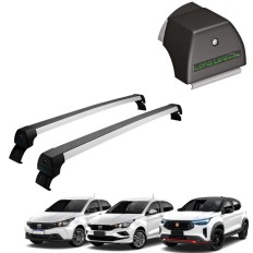Rack de Alumínio Prata 45kg Argo / Cronos / Pulse 2018 até 2026 - LongLife