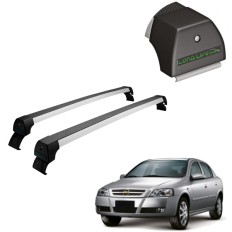 Rack de Alumínio Prata 45kg Astra 1999 até 2011 Hatch / Sedan(Fixação na coluna da porta) - LongLife