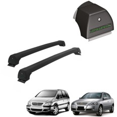 Rack de Alumínio Prata 45kg Astra / Zafira 1999 até 2011 (Fixação no friso do teto) - LongLife
