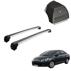 Rack de Alumínio Prata 45kg Citroen C4 Pallas 2007 até 2013 - LongLife