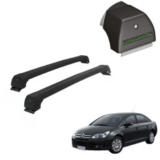Rack de Alumínio Preto 45kg Citroen C4 Pallas 2007 até 2013 - LongLife