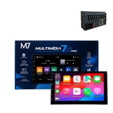 Multimídia Smart Universal 7" Android 15 (CarPlay e Android Auto Sem Fio) 4+64 GB - M7
