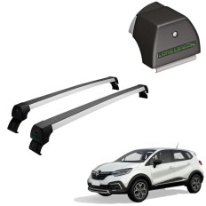Rack de Alumínio Prata 45kg Renault Captur 2016 até 2023 - LongLife
