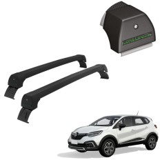Rack de Alumínio Preto 45kg Renault Captur 2016 até 2023 - LongLife