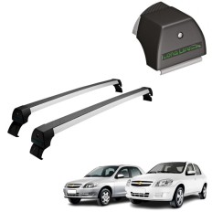 Rack de Alumínio Prata 45kg Celta 1999 até 2015 / Prisma 2007 até 2012 - LongLife