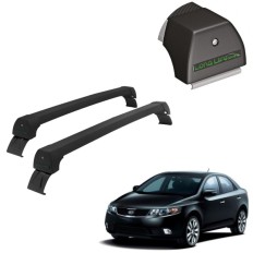 Rack de Alumínio Preto 45kg KIA Cerato 2006 até 2013 - LongLife