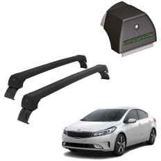 Rack de Alumínio Preto 45kg KIA Cerato 2014 até 2021 - LongLife