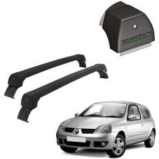 Rack de Alumínio Preto 45kg Renault Clio (2 Portas) 2004 até 2016 - LongLife