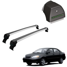 Rack de Alumínio Preto 45kg Corolla 2003 até 2007 - LongLife