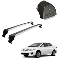 Rack de Alumínio Prata 45kg Corolla 2008 até 2014 - LongLife