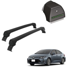 Rack de Alumínio Preto 45kg Corolla 2020 até 2026 - LongLife