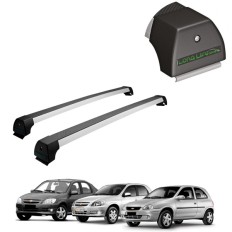 Rack de Alumínio Prata 45kg Celta / Prisma / Corsa (2 e 4 Portas) - LongLife