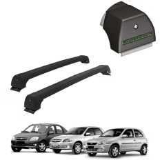 Rack de Alumínio Preto 45kg Celta / Prisma / Corsa (2 e 4 Portas) - LongLife