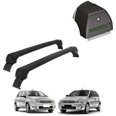 Rack de Alumínio Preto 45kg Corsa Sedan e Hatch (4 Portas / Exceto CLASSIC) 2004 até 2012 - LongLife