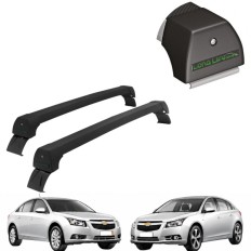 Rack de Alumínio Preto 45kg Cruze (Sedan / Hatch) 2011 até 2016 - LongLife