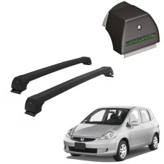 Rack de Alumínio Preto 45kg Honda Fit 2003 á 2008 - LongLife