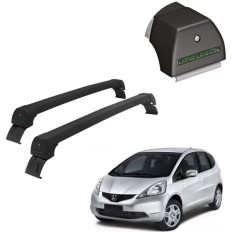Rack de Alumínio Preto 45kg Honda Fit 2009 á 2014 - LongLife