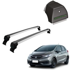 Rack de Alumínio Prata 45kg Honda Fit 2015 até 2021 - LongLife