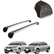 Rack de Alumínio Prata 45kg Focus (Hatch / Sedan) 2010 até 2013 - LongLife