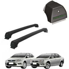 Rack de Alumínio Preto 45kg Focus (Hatch / Sedan) 2010 até 2013 - LongLife