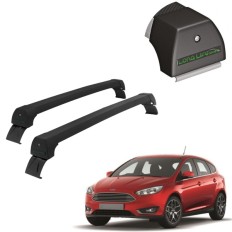 Rack de Alumínio Preto 45kg Focus (Hatch / Sedan) 2014 até 2019 - LongLife