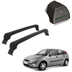 Rack de Alumínio Preto 45kg Focus (Hatch / Sedan) 2000 até 2009  - LongLife