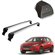 Rack de Alumínio Prata 45kg Focus (Hatch / Sedan) 2014 até 2019 - LongLife