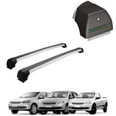 Rack de Alumínio Prata 45kg Gol / Voyage / Saveiro 2009 até 2022 (G5/G6/G7/G8)  - LongLife